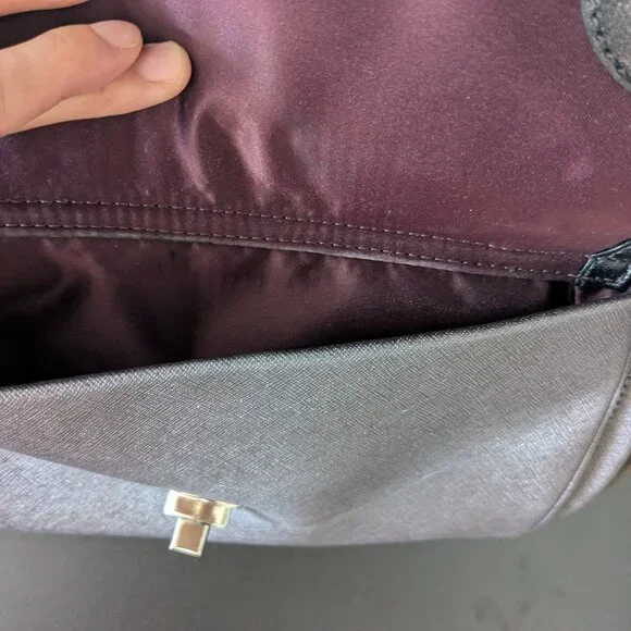 Preowned 25162 Coach Madeline Quartz/Black East/West Satchel Bag - Picture 8 of 11